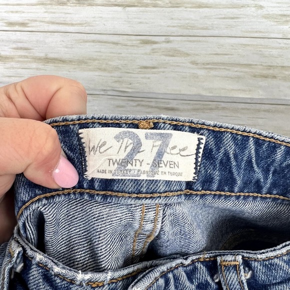 We The Free My Own Lane Distressed Straight Leg High Rise Jeans - Picture 7 of 8